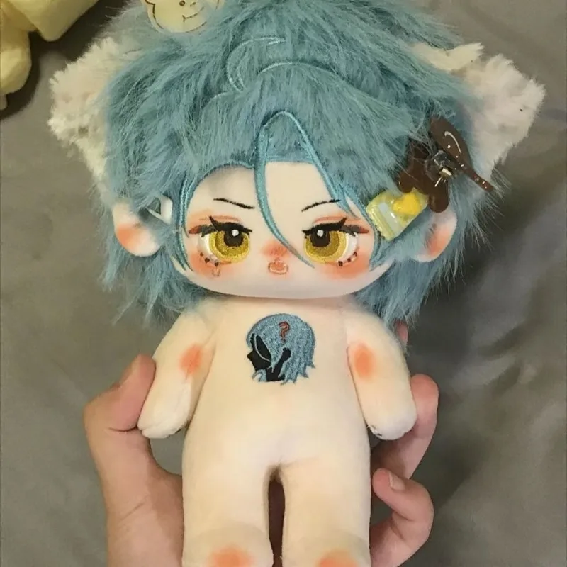 

20 см Аниме игра Himeru Kawaii Косплей плюшевые мягкие куклы тело ухо Магнитный хвост набор со скелетом мультфильм плюши игрушки кукла подарок