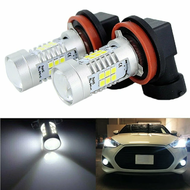 Bombillas halógenas súper blancas para coches, faros delanteros, lámpara de  estacionamiento, H7, 12V, 100W, 6000K, 2 unidades - AliExpress