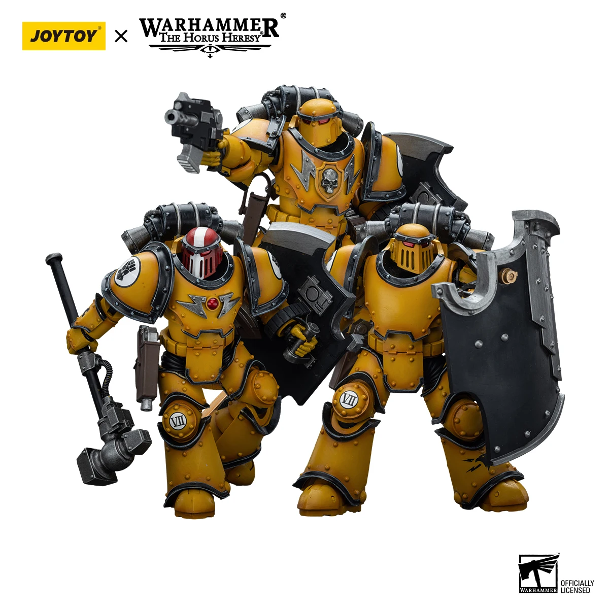 

[IN-STOCK] JOYTOY 1/18 Action Figure Warhammer The Horus Heresy Anime Imperial Fists Legion MkIII Breacher Squad military model