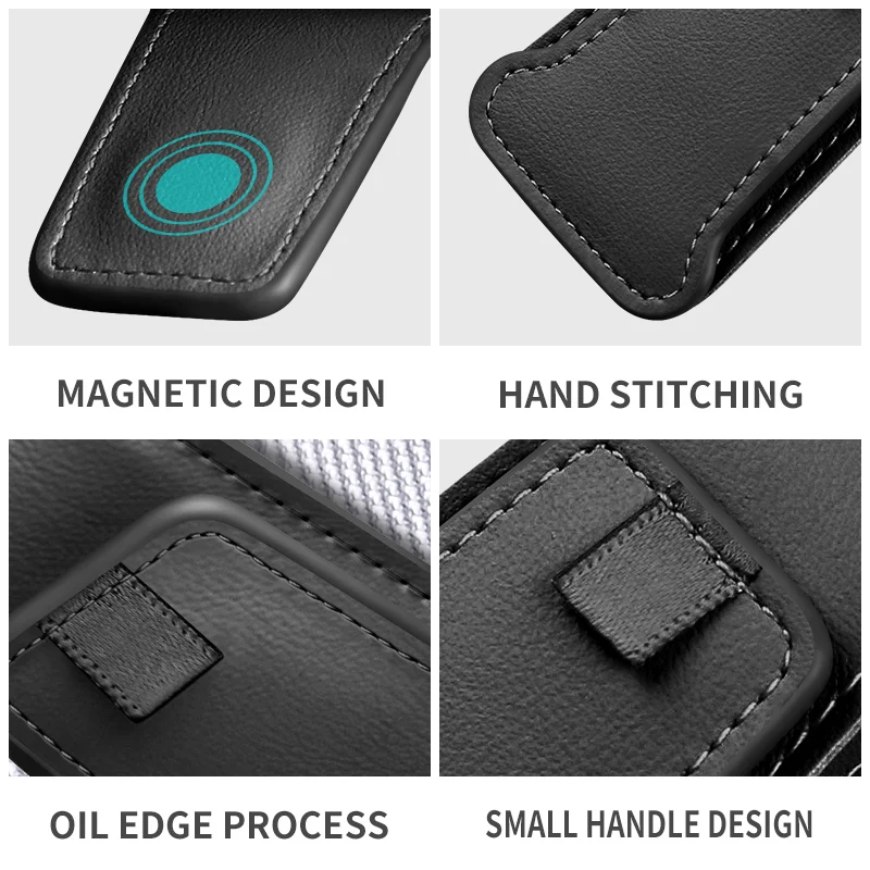 Magnetic Car Visor Multi-Function Glasses & Ticket Holder