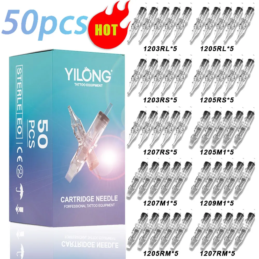 Etichette Termoadesive Aghi Per Tatuaggio In Cartuccia Sterili - 10/20/50/100 Pz, Monouso, Per Macchinetta Cartuccia Ago Sterile Tatuaggio Rl Rs M1 Rm Monouso Biomaser - Foto 8