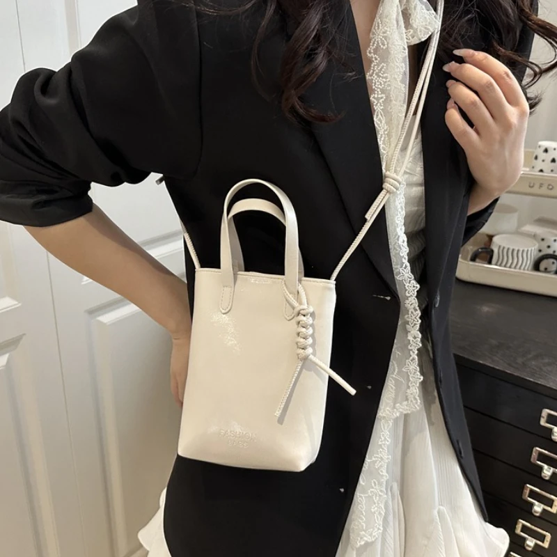 PU Leather Mini Crossbody Bag for Women 2026 New Korean Fashion Luxury Shoulder Bags Female Simple Retro Handbags and Purses