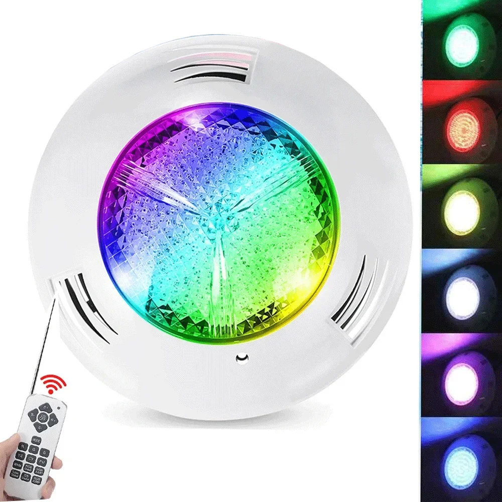 Description Picture 2 of item35W 45W RGB LED Swimming Pool Light 12W 18W 25W IP68 Waterproof Outdoor AC/DC12V UnderWater Light Pond LED Piscina Luz Spotlight