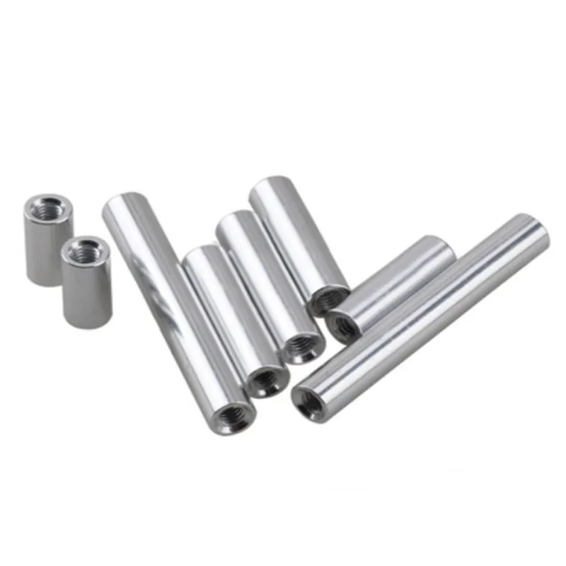 Aluminum standoff rods M2 M2.5 M3 M4 M5 M6 M8 M10 round stud spacer 2-10pcs For RC Multirotors