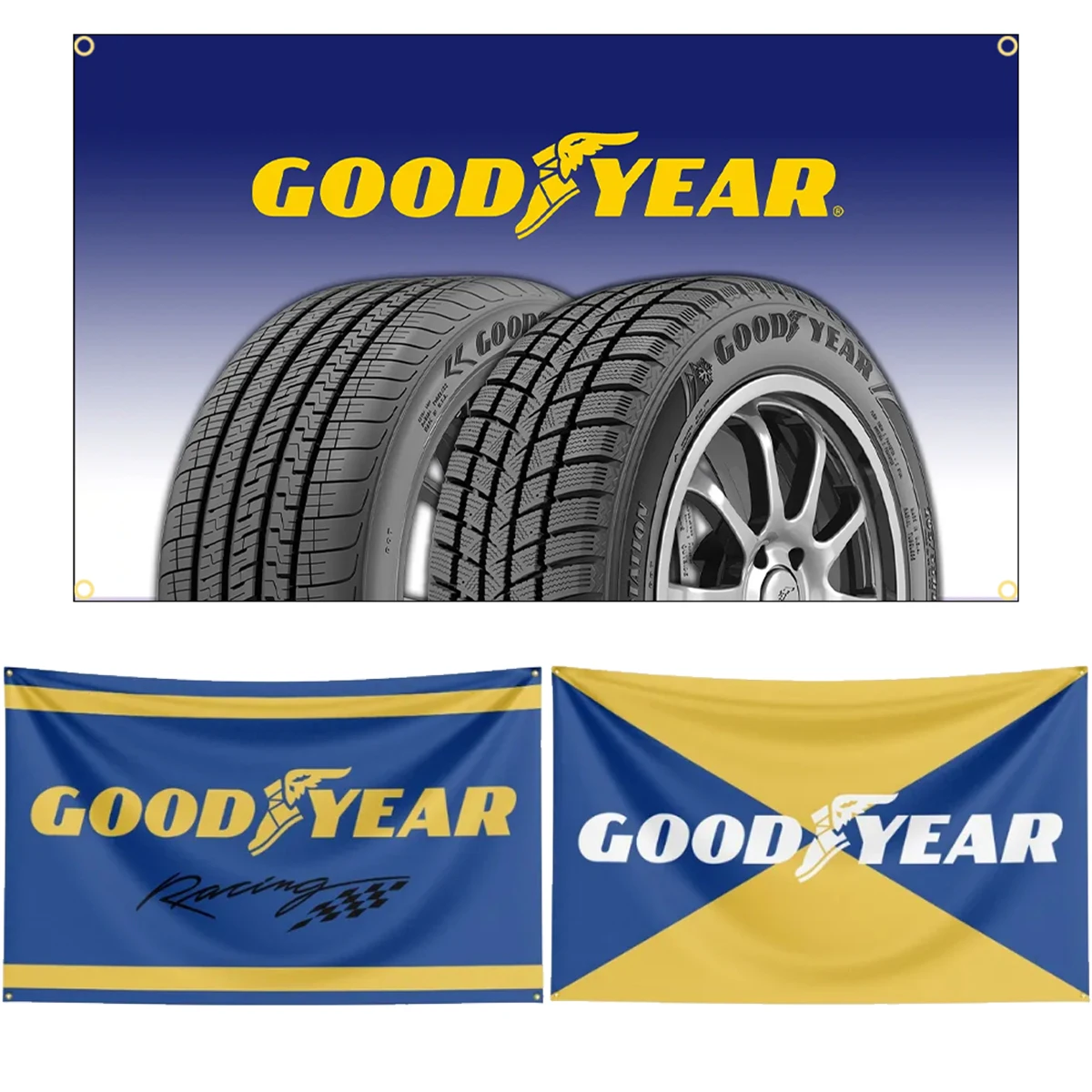 90x150CM-3x5Ft-Good-Year-Tires-Flag-Polyester-Digital-Printed-Racing ...