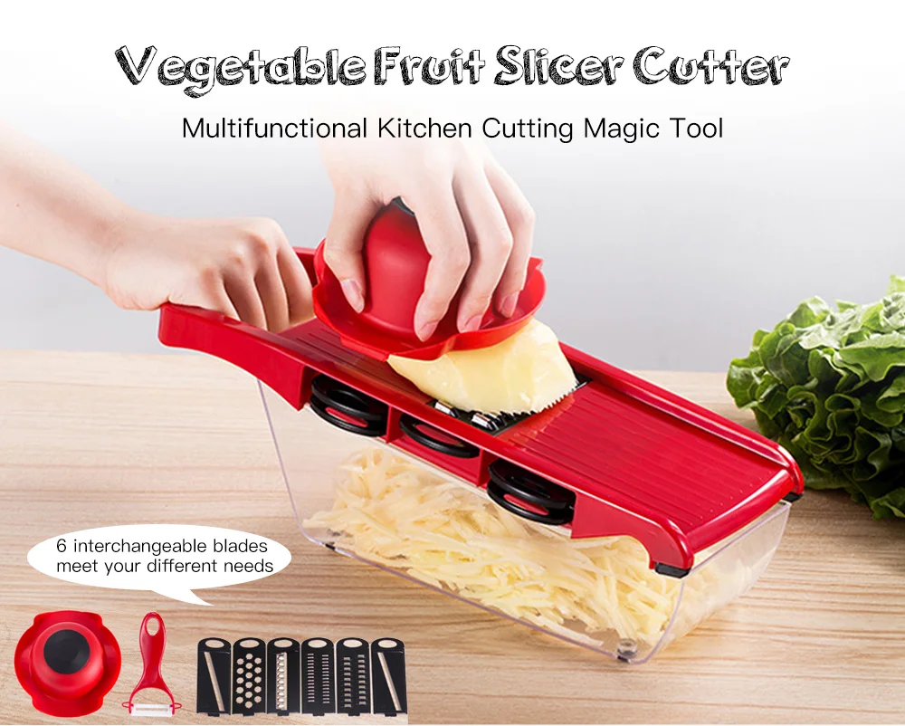 Manual Vegetable Cutter Potato Cheese Slicer Kitchen Accessories Multi –  Revolution Shopping Point