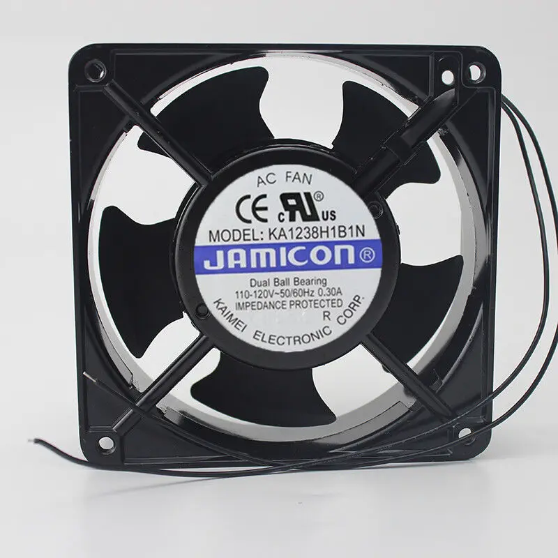 

JAMICON KA1238H1B1N квадратный вентилятор сервера 110-120 В 0.3A 120X120X38mm AC Вентилятор охлаждения