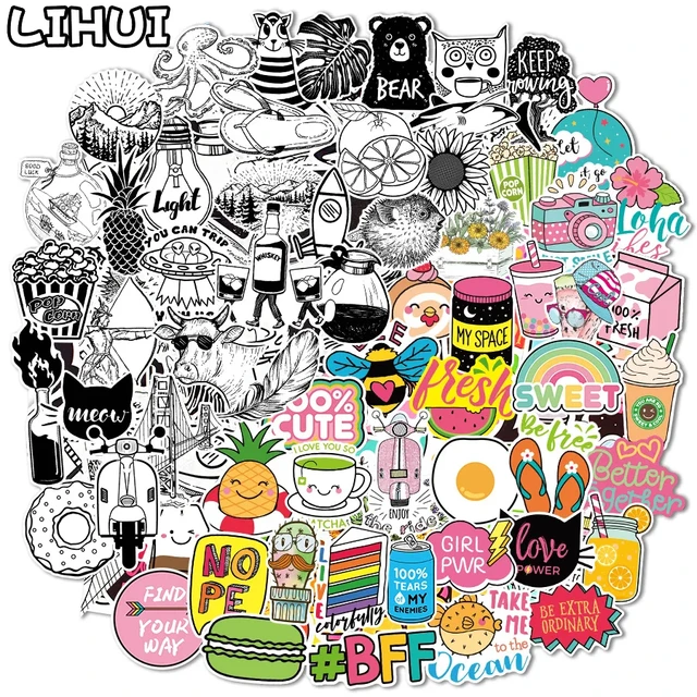 100 Random Stickers Pack From Our Store Cute Stickers, Vsco Stickers,  Laptop Stickers, MacBook Decal, Phone Stickers, Kids Stickers 