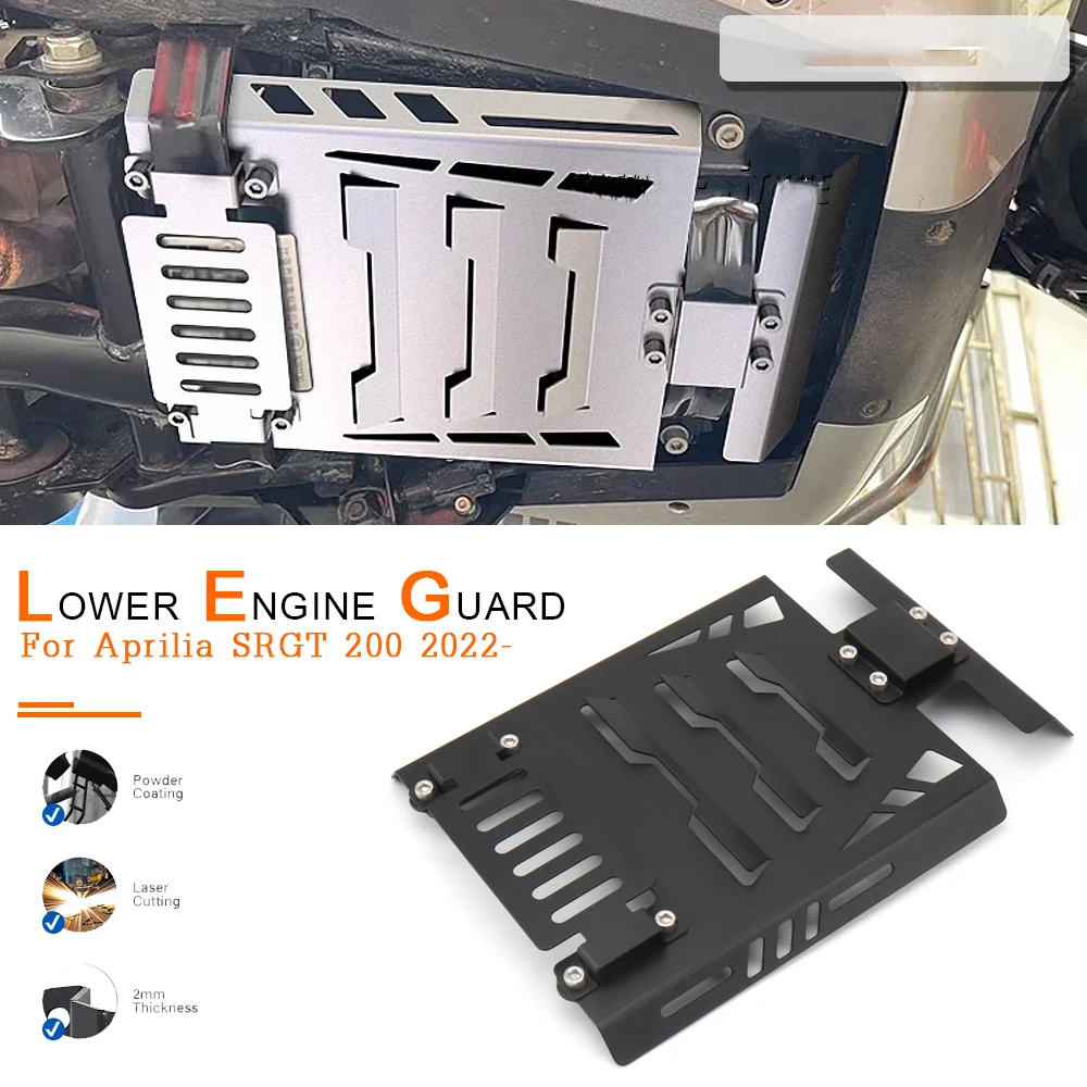 

New Motorcycle Skid Plate Lower Engine Base Chassis Guard Protection For APRILIA SR GT200 SRGT200 SRGT 200 Srgt200 2022 2023