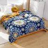 230x250cm 100% Muslin Cotton Blanket 4 Layers Cotton Gauze Warm Soft Throw Plaid Bed Cover Blankets Bedspread Sofa Throw Blanket 5