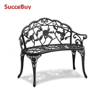 Outdoor Bench Wooden Metal Garden Bench 1