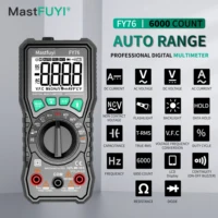 MASTFUYI Digital Multimeter Ammeter AC DC Voltmeter Mini Hand Held Digital Multimeter Cable Ohm Meter With Probe Combination 1