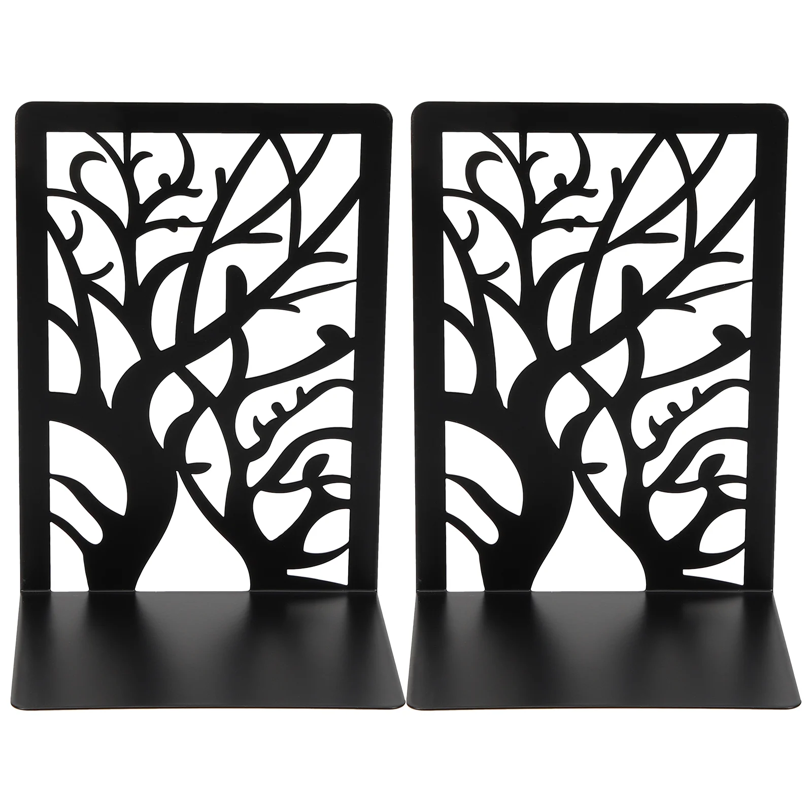 

2Pcs Book Holders Metal Book Ends Crafted Book Stands Creative File Bookends