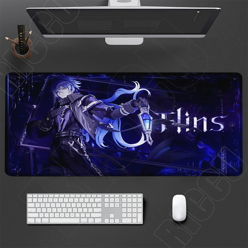 Large Genshin Impact Gaming Desk Mat - Extended Mouse Pad and Keyboard Surface