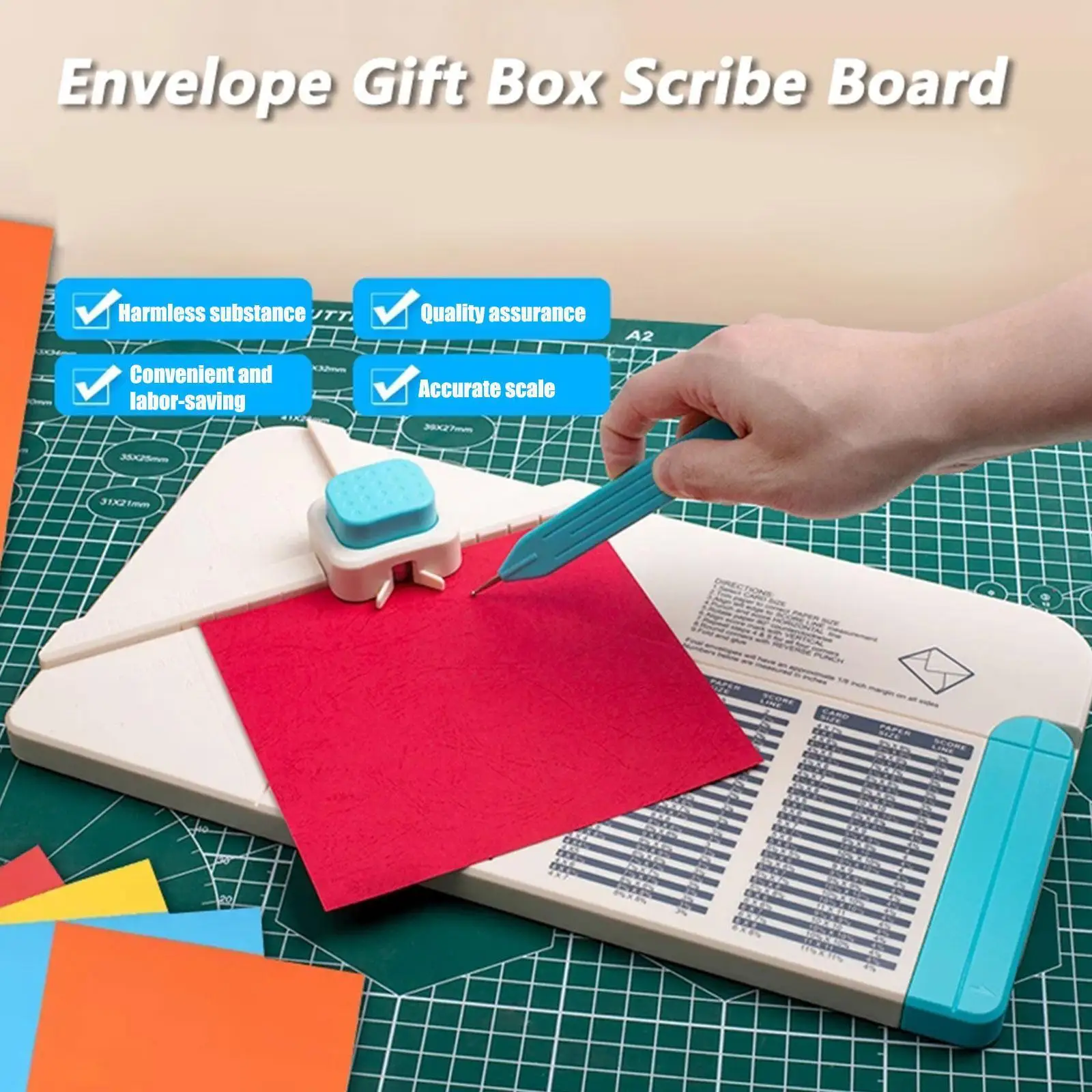 

Gift Box Envelope Scribe Board Envelope Punch Board Cutting DIY Pocket Embossing Scrapbook Supplies Paper Making Envelope B L6U0