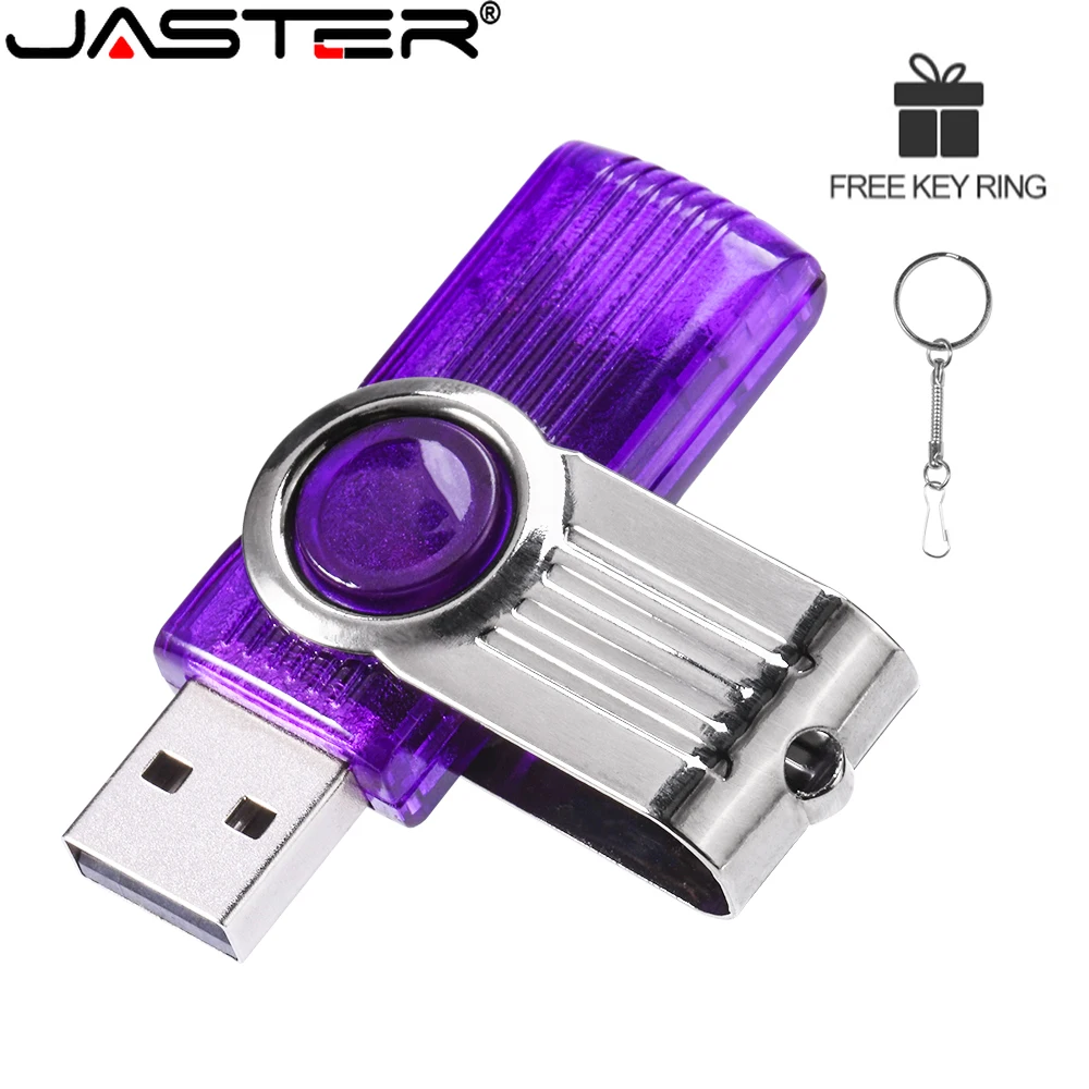 

JASTER Purple USB Flash Drive 64GB Waterproof Memory Stick 32GB High Speed Pen Drive 16GB Real Capacity U Disk 8GB White 4GB