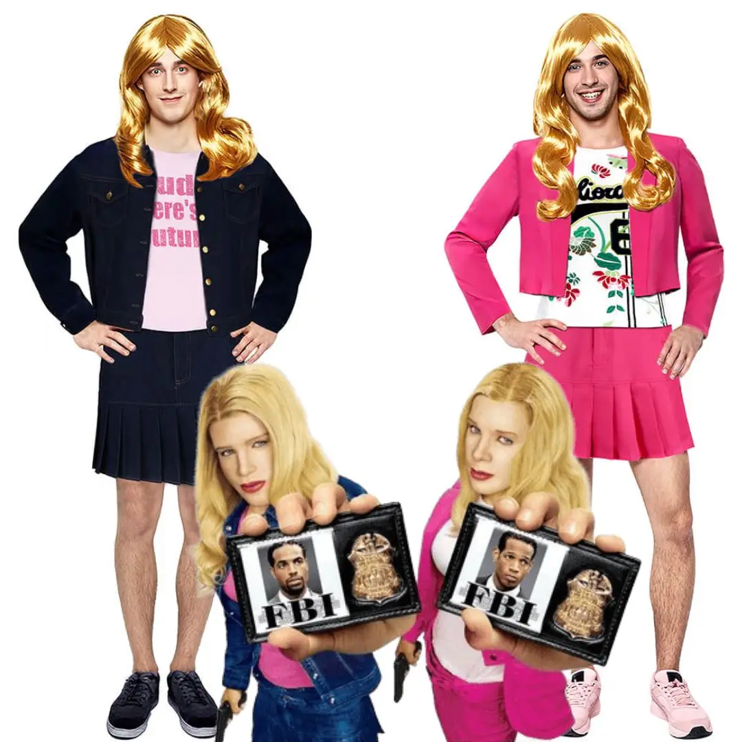 Men's White Chicks Cosplay Kevin Copeland Brittany Wilson Marcus