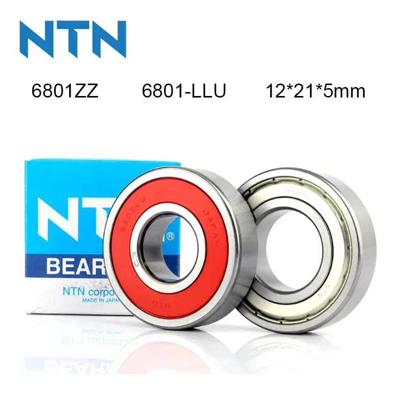 

Japan NTN 100% Original Bearing 5/10Pcs 6801-ZZ 6801-LLU ABEC-9 Ball Bearing 12x21x5mm High Speed Deep Groove 6801 Ball Bearing