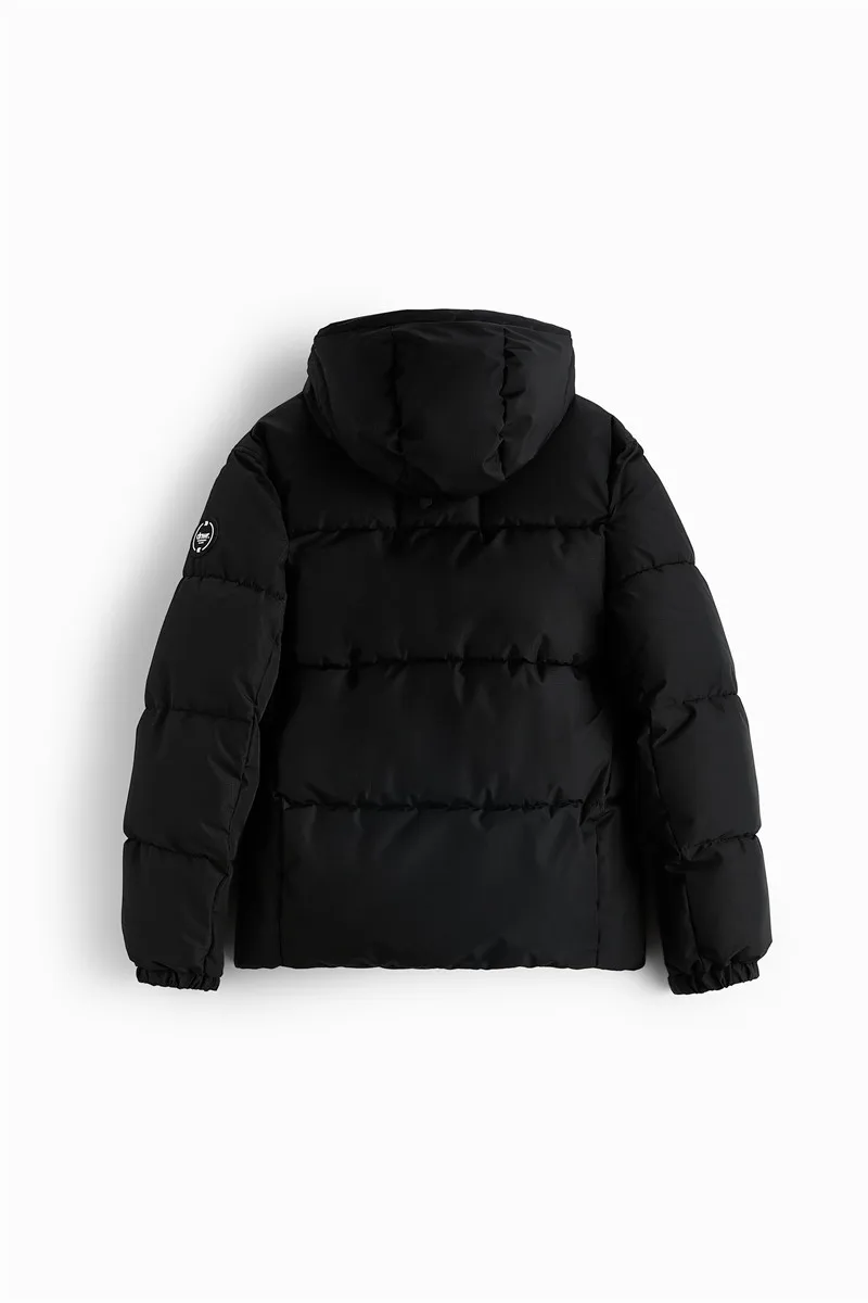 Hooded Cotton Jacket with Plush and Thickened Casual Lamb Cashmere Cotton Jacket with Inner Liner Cotton Jacket for Men
