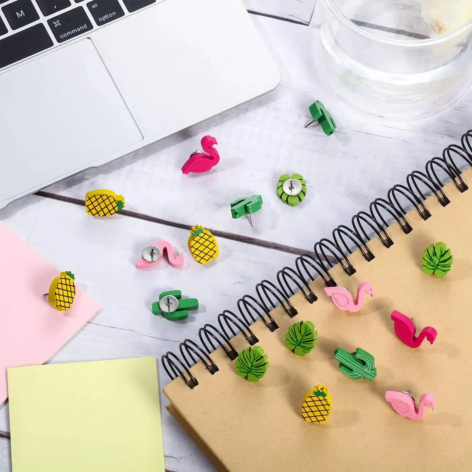 20/30/50pcs Cactus Shaped Thumb Tacks push pins Decorative Drawing Pins Office Supplies Push Pins Wooden For Cork Boards Photo Wall Nail