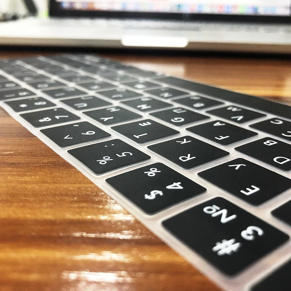 Russian silicone Keyboard Cover for Macbook air13/12 /15/16pro touchbar A2992/A3113/A2941/A1990/A3114/A2289A2337/A2141