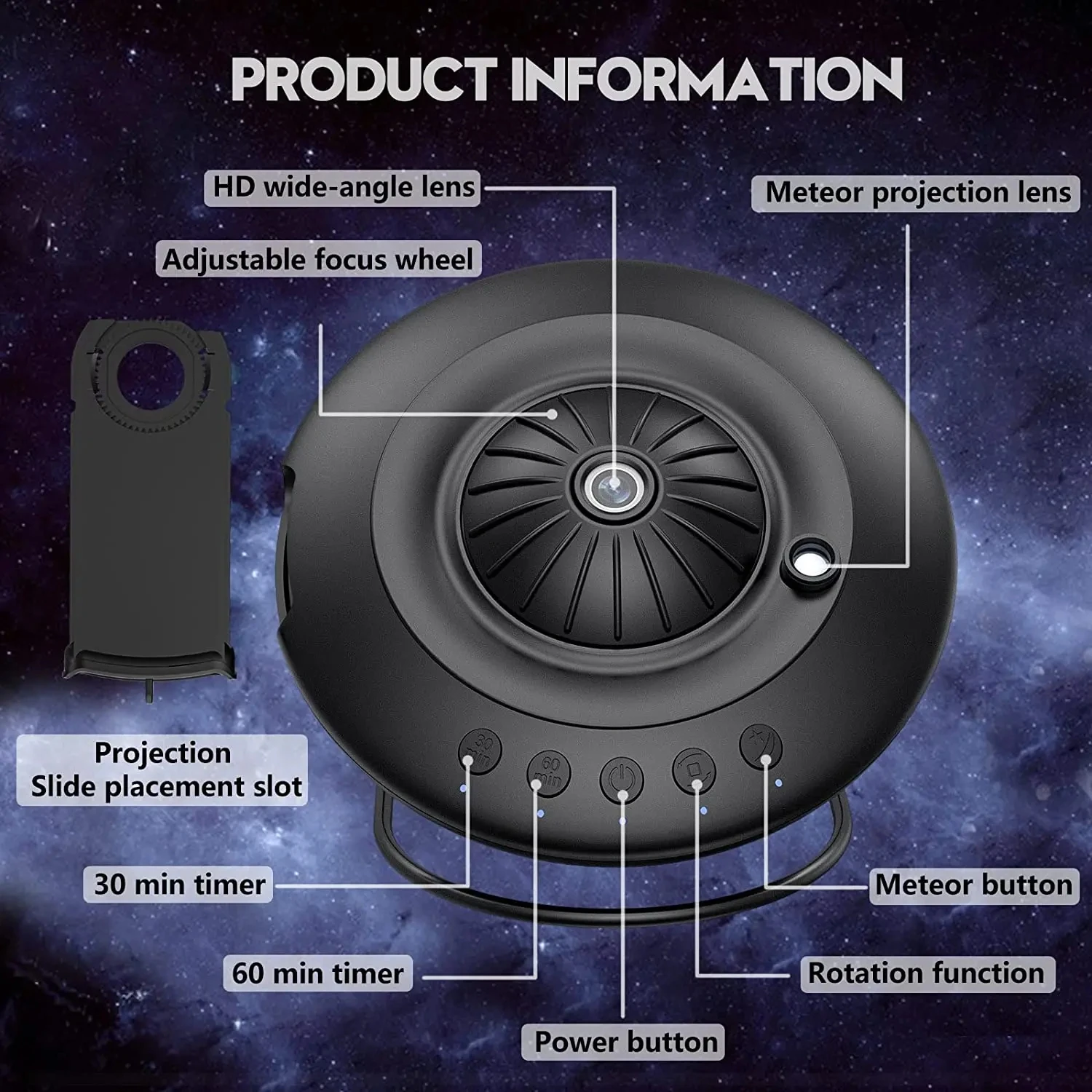 UFO LED 별 프로젝터 야간 조명, 8 in 1 천문관 프로젝션, 갤럭시 별이 빛나는 하늘 프로젝터 램프, 어린이 선물 방 장식, 신제품