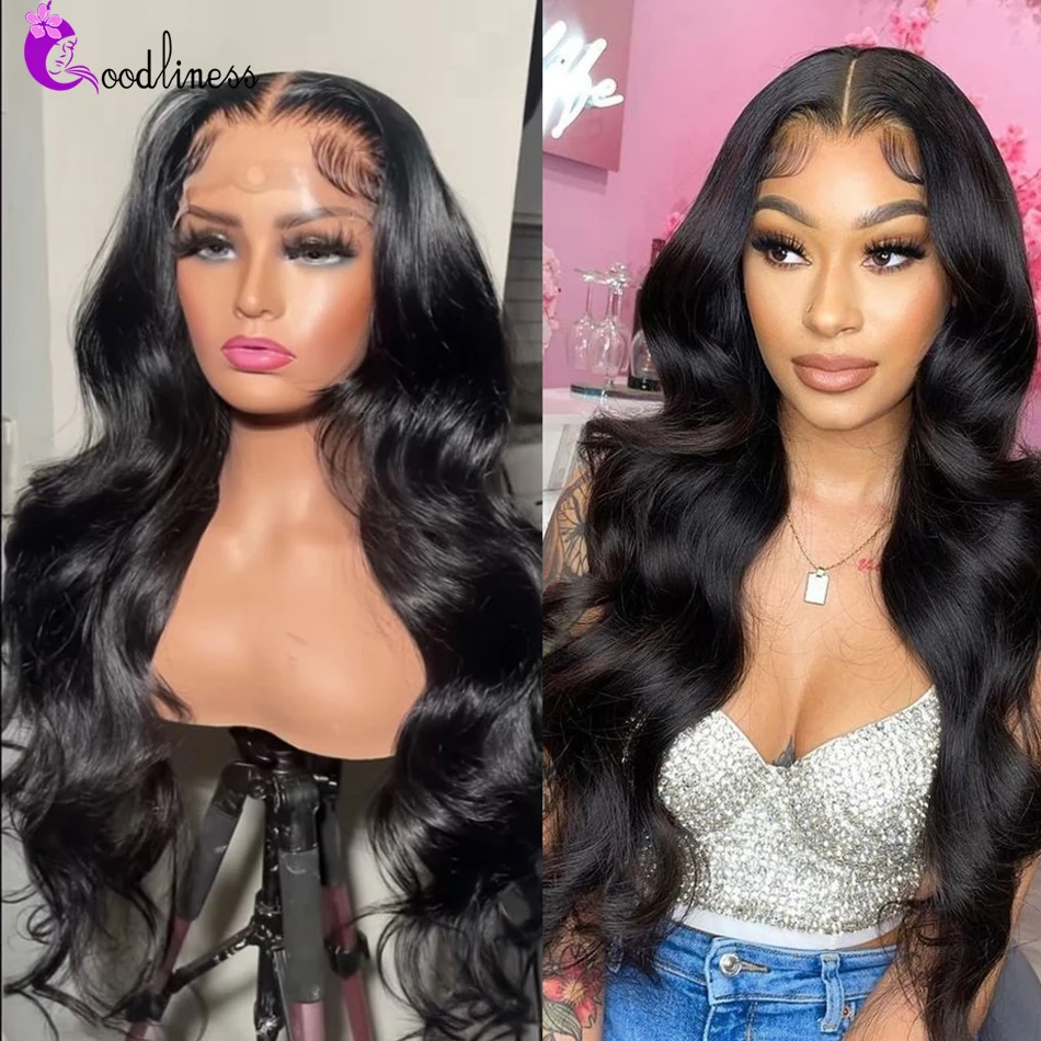 Body Wave Lace Front Wig PrePlucked 30 Inch Hd Lace Frontal Wigs For Women Human Hair Brazilian 13X4 Transparent Lace Wig