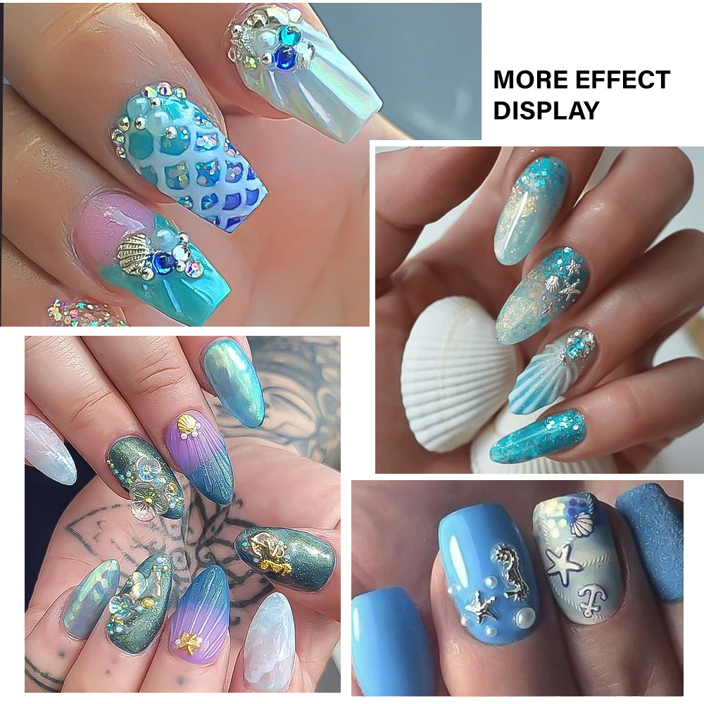 Sea-Theme Alloy Nail Art Charms 6
