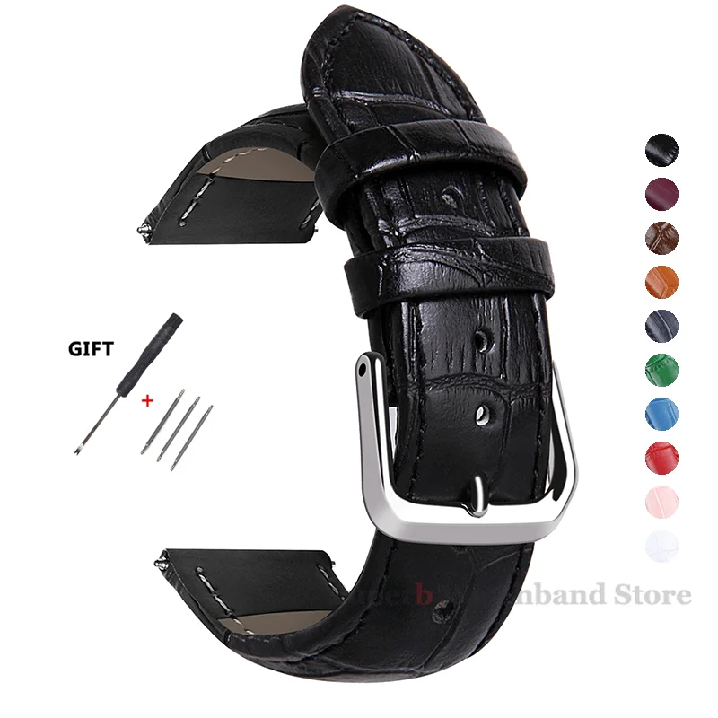 Unique Wholesale Leather 20 mm Replacement Watch Band 1512569_K0021849