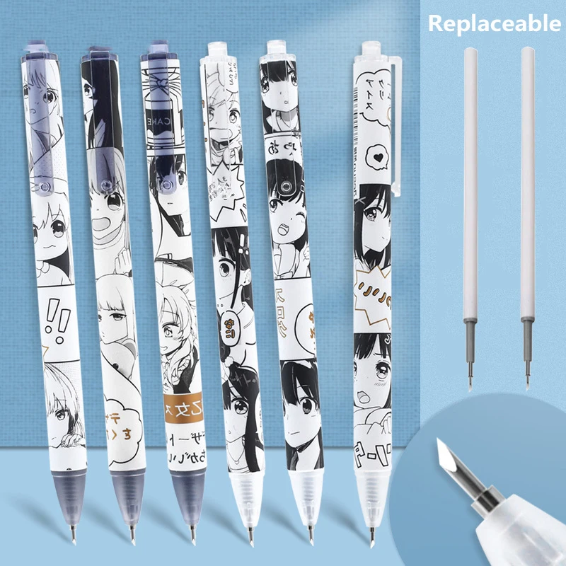 

1pc Cute Comics Utility Knife Kawaii Multifunction Art Box Knife Refill Craft Tools Precision Sticker Washi Tape Cutter Supplies