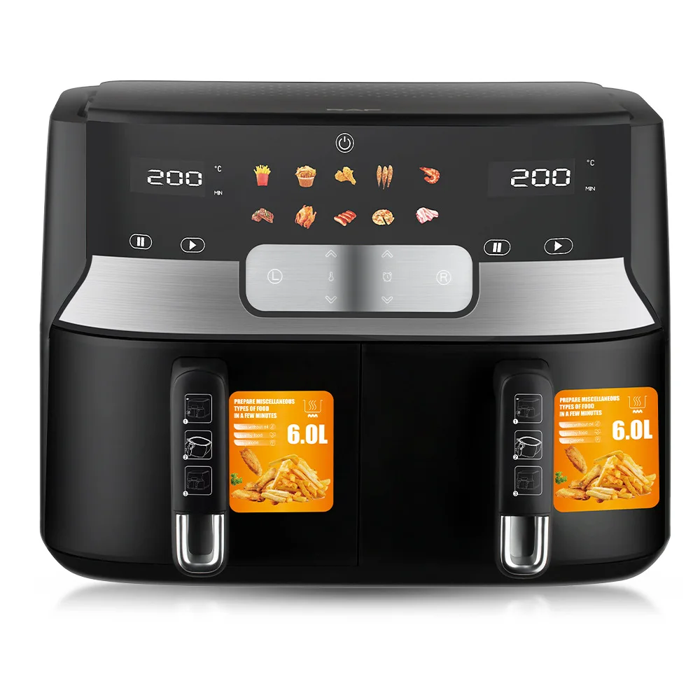 In Stock 12L Digital Double Drawer air Fryer 7l Innsky air Fryer Accessories square