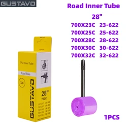 GUSTAVO TPU Super Light Road Bicycle Inner Tube for 85mm (Ivory)