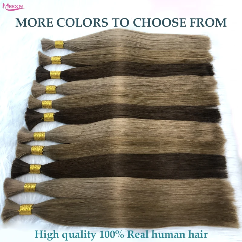 Human Hair Extensions 100% Real Natural For Women For salon 16-24inch human hair extensions