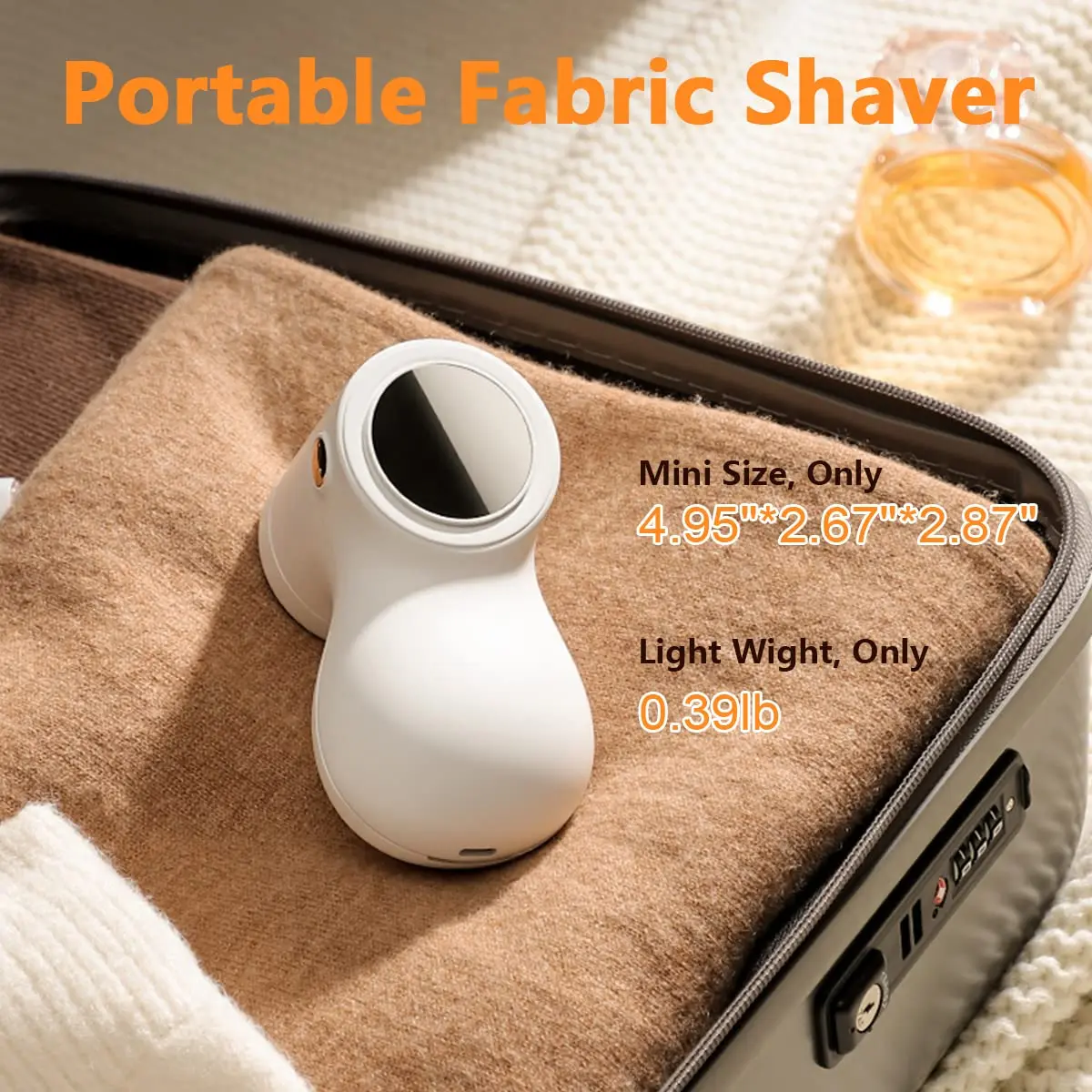 coldSky Lint Remover for Clothes with 2 Replaceable Blades Rechargeable Fabric Shaver 3-Speeds Electric Lint Shaver for Sweater 6