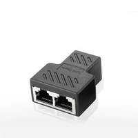 Ny RJ45 1 til 1/2 LAN Ethernet Nettverkskabel Splitter Adapter Extender Plug Network Tee Head 6