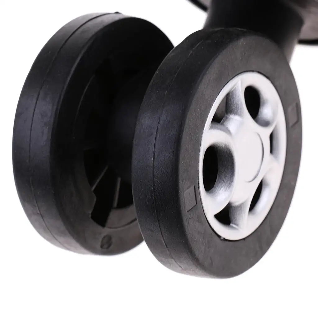 2pcs Travel Luggage Bags Suitcase Replacement Wheels 360° Removable Wheel