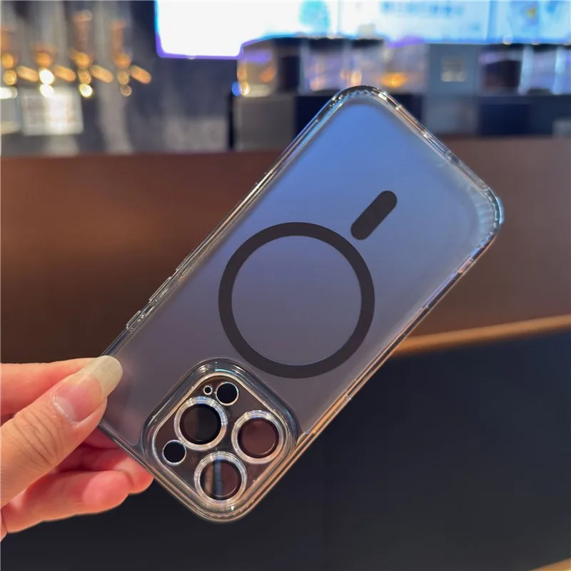 Translucent Clear Case with Camera Protector and Control Button