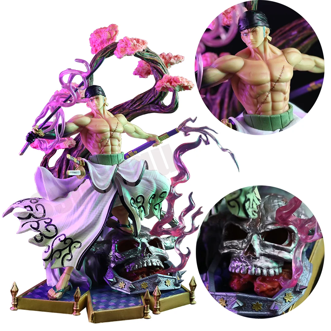 

MegaHouse One Piece Figure Roronoa Zoro Gost 36cm GK Japanese Anime PVC Action Figure Toy Statue Adult Collectible Model Doll