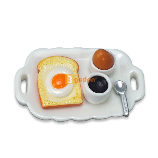 Breakfast beverage Breakfast set Model toys 30 doll accessories  photography props scene Decorative Elf doll set