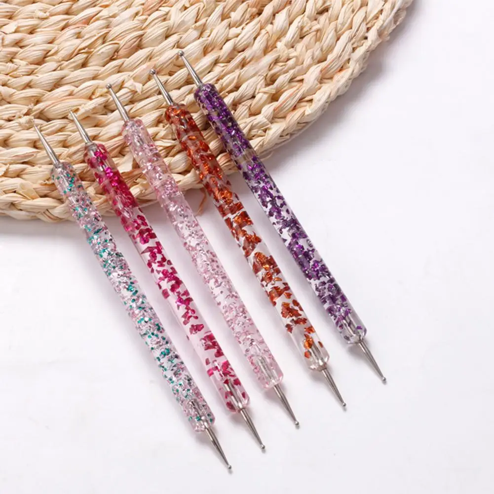 5Pcs/Set Nail Art Pen Colorful UV Gel Painting Nail Art Dotting Pen Lightweight Nail Acrylic Pen for Beauty 4