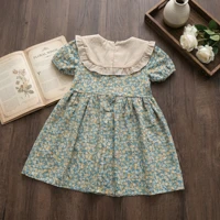 Robe florale pour filles, style tendance de l'été, robe pour enfants de célébrités d'Internet, robe élégante pour petite fille 2