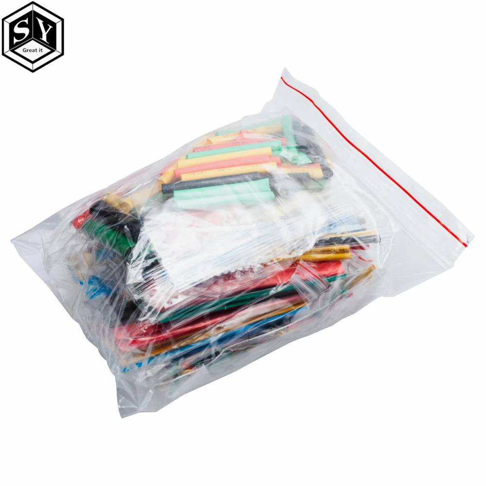 Heat Shrink Tubing 127PCS 164PCS 328PCS Car Electrical Cable Tube kits Heat Shrink Tube Tubing Wrap Sleeve Assorted 8 Sizes Mixed Color