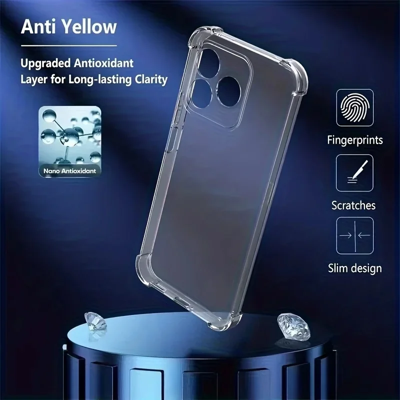 Transparent Soft Silicone Back Cover Phone Case