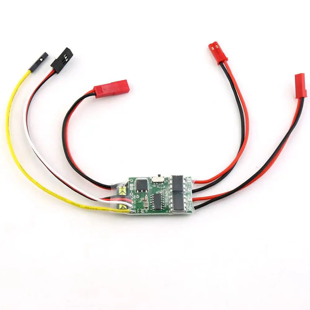 

Dual Way Bidirectional Brushed Esc 2s-3s Lipo 5a Esc Speed Control For Rc Model Boat Tank 130 180 Brushed Motor Spare Parts