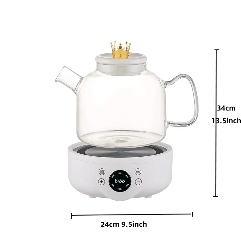 Electric Teapot 1pc Glass Automatic Household Multifunctional Health Kettle Boiling Kettle Dessert Teapot