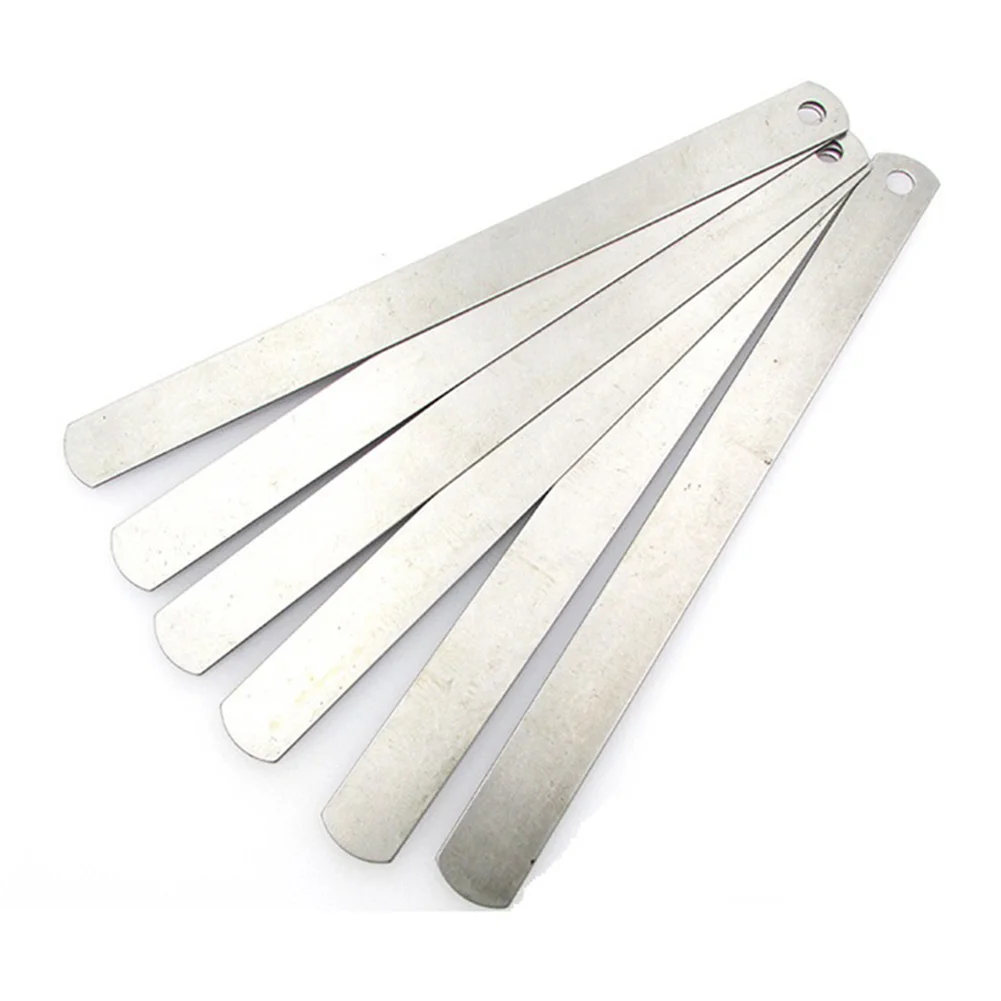 10pcs Metric Steel Feeler Gauge 0.9mm Thickness Filler Gauge Offset Valves For Measuring Valve Clearances Engine Tuning