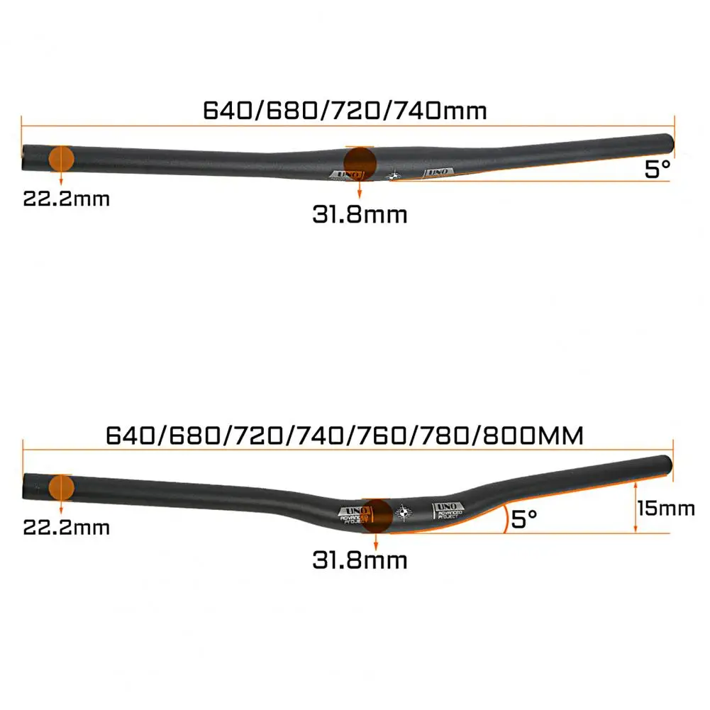 64cm-74cm Bike Handle Bar Aluminum Alloy Bicycle Straight Handle Bike Handlebars 31.8*680MM 640 720MM Bicycle Accessories