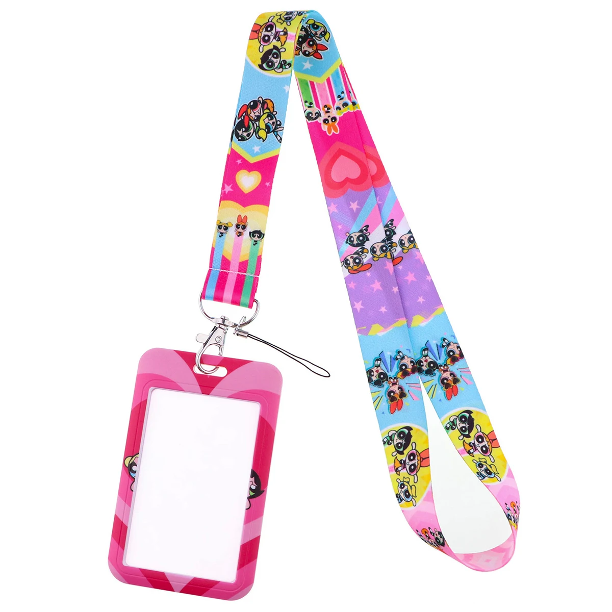 LX1137 Funny Cartoon Phone Strap Lanyard ID Campus Credit Card Badge Holder Keychain Cord Neckband Cell Phone Rope Neck Straps