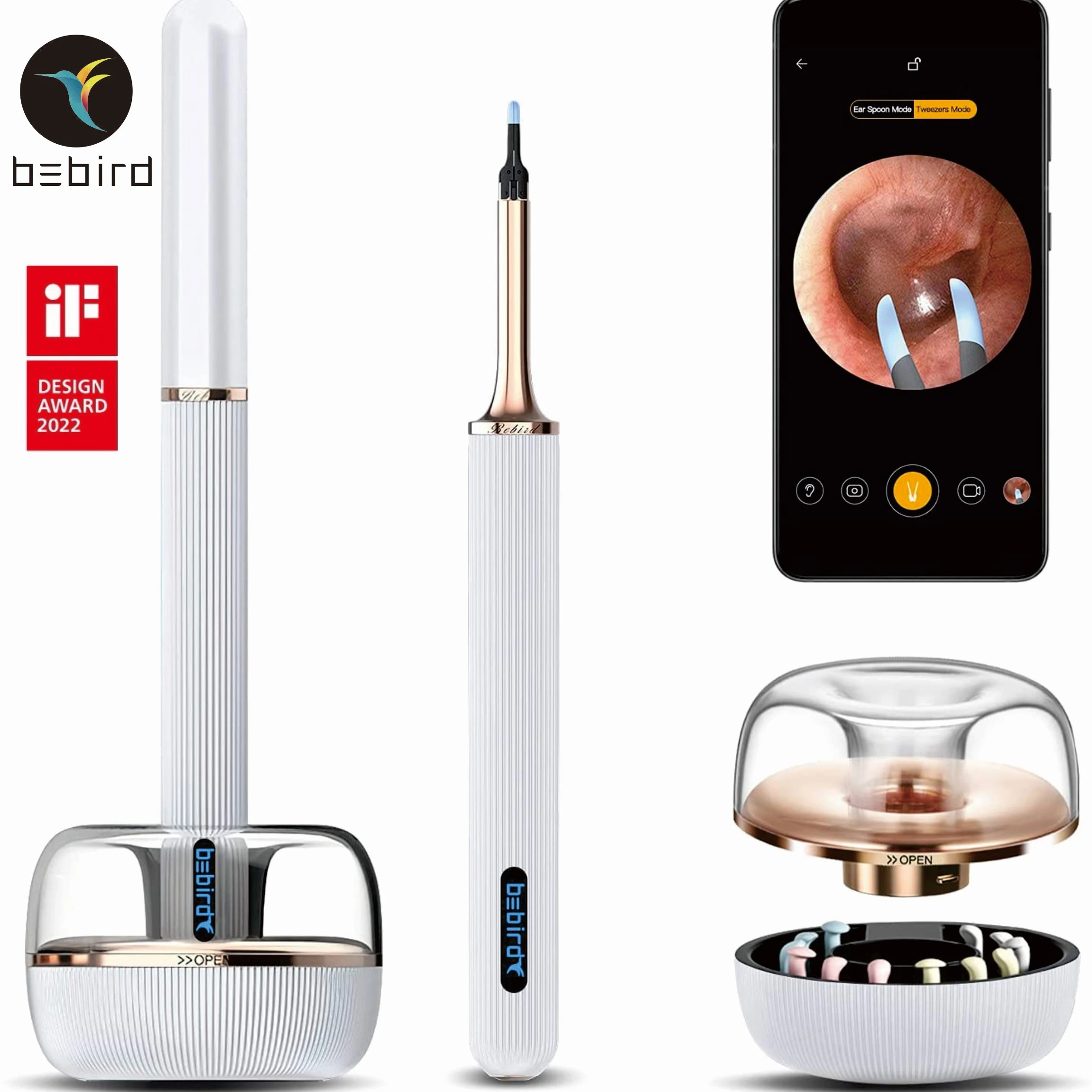 Bebird Note3 Pro Ear Spoon And Tweezers 2 In 1 Endoscope Smart Wifi