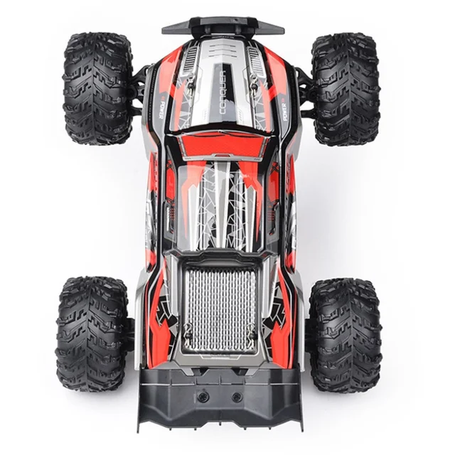1/16 50km/h Fast RC Car With LED Headlights High Speed Remote Control Vehicles 4x4 Off Road Monster Truck For Kids and Adults. 4